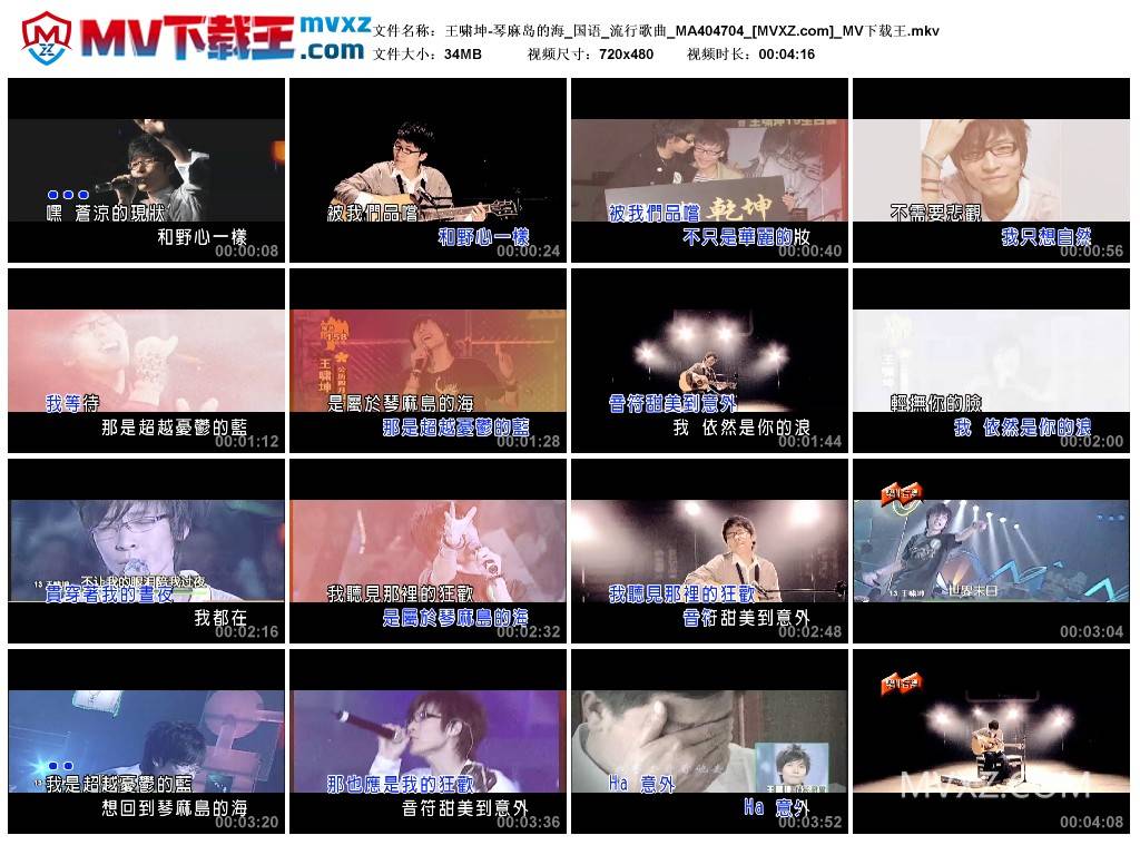 王啸坤-琴麻岛的海_国语_流行歌曲_MA404704